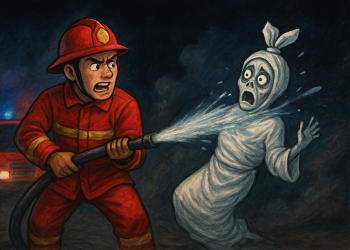 Damkar Ngawi Bantah Isu Viral Petugas Usir Pocong: Dipastikan Hoaks