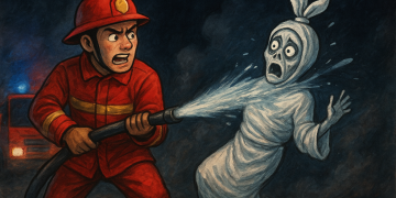 Damkar Ngawi Bantah Isu Viral Petugas Usir Pocong: Dipastikan Hoaks