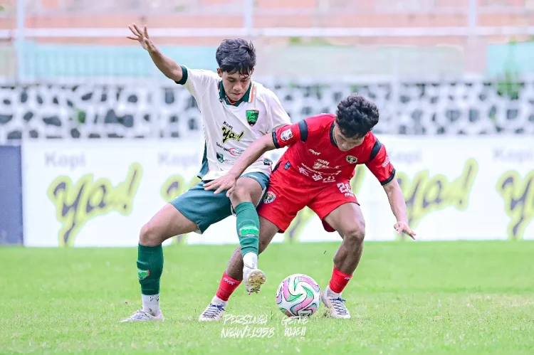 Gol Roket M. Rayhan Antar Persinga Ngawi Tekuk Pasuruan United di 8 Besar Liga 4 Jatim