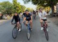 Sliyat-Sliyut Keliling Kota Ngawi, Gowes Pagi Bareng FOR.ASS Nikmati Suasana Kota