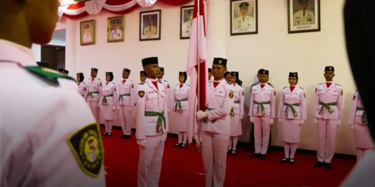 40 Paskibraka Kabupaten Ngawi Resmi Dikukuhkan, Siap Bertugas pada Upacara HUT ke-81 RI