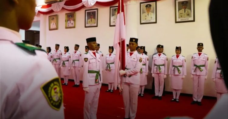 40 Paskibraka Kabupaten Ngawi Resmi Dikukuhkan, Siap Bertugas pada Upacara HUT ke-81 RI